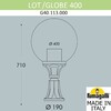 Миниатюра фото ландшафтный фонарь  fumagalli lot/globe 400 g40.113.000.aye27 | 220svet.ru
