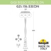 Миниатюра фото садово-парковый фонарь fumagalli gigi bisso/g250 3l dn. g25.156.s30.wye27dn | 220svet.ru