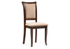 Миниатюра фото стул деревянный woodville корнелл бежевый велюр / орех темный 515975 | 220svet.ru
