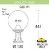Миниатюра фото ландшафтный фонарь fumagalli minilot/g300. g30.111.000.wye27 | 220svet.ru