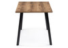 Миниатюра фото стол деревянный woodville тринити лофт 120 25 мм дуб делано темный / матовый черный 489635 | 220svet.ru