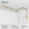 Миниатюра фото шинопровод накладной латунь 2м elektrostandard line magnetic 85227/00 | 220svet.ru