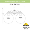 Миниатюра фото светильник уличный настенный fumagalli porpora/g300 g30.141.000.vye27dn | 220svet.ru