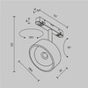 Миниатюра фото трековый магнитный сетодиодный светильник maytoni lens exility tr217-4-15wtw-ds-b | 220svet.ru