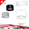 Миниатюра фото точечный светильник reluce technical 53060-9.5-001ld gx53 bk | 220svet.ru