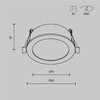 Миниатюра фото встраиваемый светильник maytoni orb dl130-gx53-mg | 220svet.ru