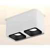 Миниатюра фото комплект накладного светильника ambrella light techno spot xs7850002 swh/sbk белый песок/черный песок (c7850, n7702) | 220svet.ru