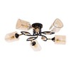 Миниатюра фото потолочная люстра arte lamp glamore a5076pl-5bk | 220svet.ru