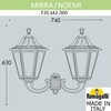 Миниатюра фото светильник уличный настенный fumagalli mirra/noemi e35.142.000.axh27 | 220svet.ru