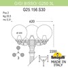 Миниатюра фото садово-парковый фонарь fumagalli gigi bisso/g250 3l g25.156.s30.bze27 | 220svet.ru