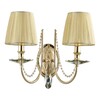 Миниатюра фото бра crystal lux victoria ap2 gold/amber | 220svet.ru