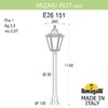 Миниатюра фото садовый светильник-столбик fumagalli mizar.r/rut e26.151.000.axe27 | 220svet.ru