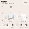 Миниатюра фото подвесная люстра maytoni alicante mod014cl-06n | 220svet.ru