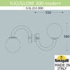 Миниатюра фото светильник уличный настенный fumagalli ilio/globe 300 modern g31.251.000.aze27 | 220svet.ru