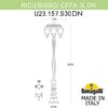 Миниатюра фото садово-парковый фонарь fumagalli ricu bisso/cefa 3l dn u23.157.s30.vxe27dn | 220svet.ru