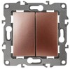 Миниатюра фото переключатель двухклавишный эра 12 10ax 250v 12-1106-14 б0019297 | 220svet.ru