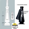 Миниатюра фото парковый фонарь fumagalli nebo/cana c50.202.000.aye27 | 220svet.ru