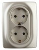Миниатюра фото розетка эра 12 2x2p e schuko 16a 250v 12-2106-04 б0031231 | 220svet.ru