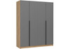 Миниатюра фото шкаф woodville широн графит серый / дуб крафт золото 586597 | 220svet.ru