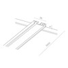 Миниатюра фото шинопровод магнитный накладной st luce skyflat st067.419.00 | 220svet.ru