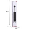 Миниатюра фото подвесной светильник reluce 16001-0.9-001ld 300mm gu10 bk | 220svet.ru