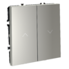 Миниатюра фото выключатель встраиваемый для жалюзи 10а voltum s70 vls020705 (сталь) | 220svet.ru