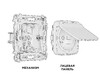 Миниатюра фото розетка с крышкой ip44 ambrella volt quant omega mo208010 | 220svet.ru
