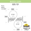 Миниатюра фото светильник уличный настенный fumagalli bisso/g250 g25.131.000.aye27dn | 220svet.ru