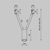 Миниатюра фото трековый магнитный подвесой светильник  maytoni focus led flarity tr157-1-12w3k-pt | 220svet.ru