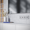 Миниатюра фото накладка для розетки tv+rj45 кат. 6 voltum s70 vls002716 (серый) | 220svet.ru