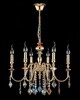 Миниатюра фото подвесная люстра crystal lux mercedes sp6 gold/color | 220svet.ru