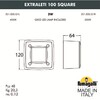 Миниатюра фото светильник для подсветки лестниц накладной fumagalli extraleti 100 square 3s1.000.000.ayg1l | 220svet.ru