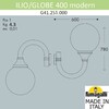 Миниатюра фото светильник уличный настенный fumagalli ilio/globe 400 modern g41.251.000.aye27 | 220svet.ru