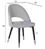 Миниатюра фото стул велюр серо-бежевый garda decor 30c-12280 | 220svet.ru