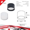 Миниатюра фото потолочный светильник reluce 53006-9.5-001ld gx53 bk | 220svet.ru