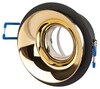 Миниатюра фото светильник встраиваемый декоративный эра kl103 bk/gd под лампу mr16 gu5.3 черный/золото б0056357 | 220svet.ru