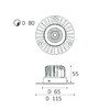 Миниатюра фото встраиваемый светильник italline it02-028 gold 3000k | 220svet.ru