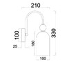 Миниатюра фото бра escada ode 686/1a copper | 220svet.ru