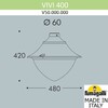 Миниатюра фото уличный фонарь на столб fumagalli vivi v50.000.000.lxh27 | 220svet.ru
