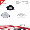 Миниатюра фото точечный светильник reluce technical 16060-9.0-001ld mr16 wt | 220svet.ru