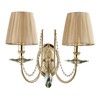Миниатюра фото бра crystal lux victoria ap2 gold/amber | 220svet.ru