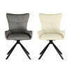 Миниатюра фото стул на металлокаркасе поворотный woodville chicago light gray / black 15830 | 220svet.ru