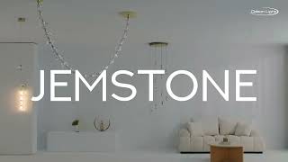 Миниатюра фото подвесной светодиодный светильник odeon light jemstone 5085/48l золотой | 220svet.ru